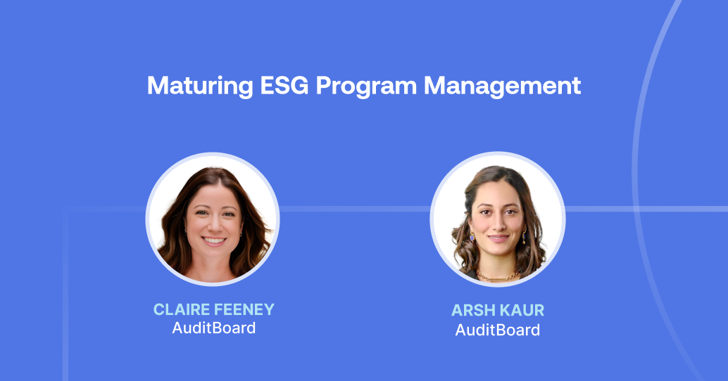Maturing ESG Program Management