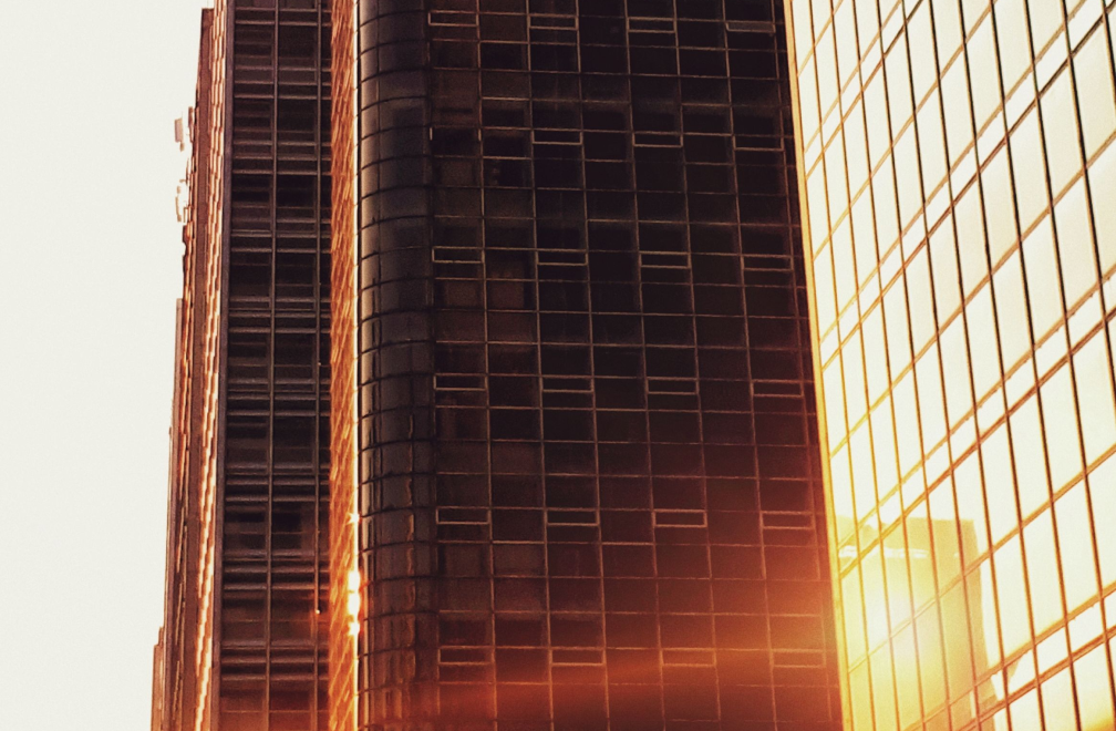 red skyscraper