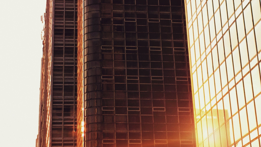 red skyscraper