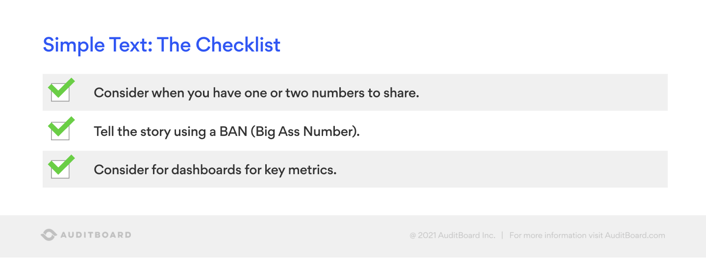 Simple Text: The Checklist