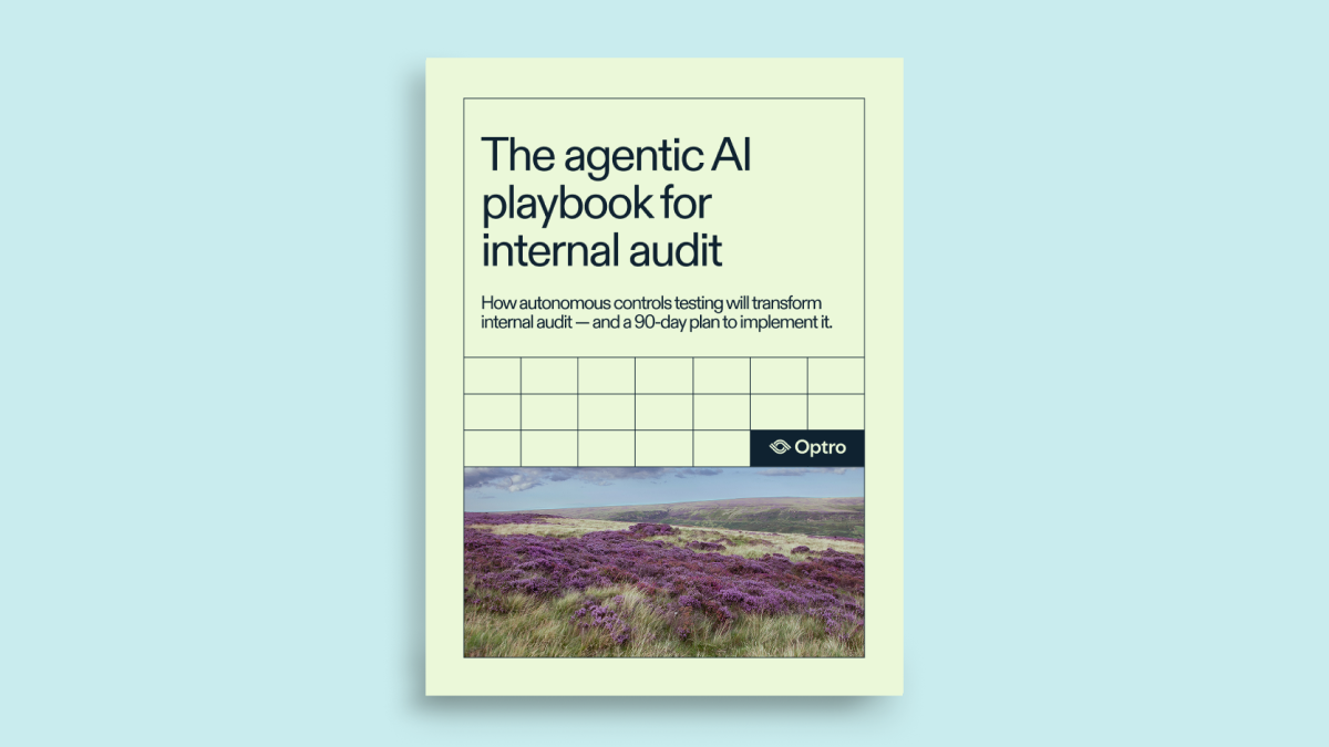 cover image for the agentic AI playbook for internal audit
