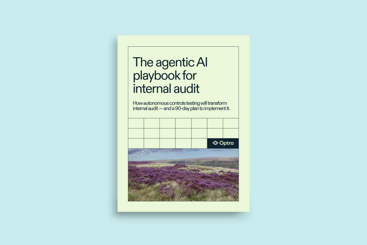 cover image for the agentic AI playbook for internal audit