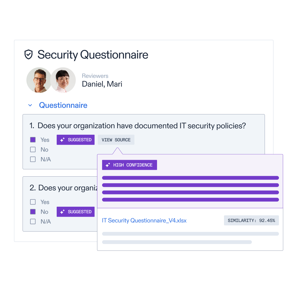 Optro AI automatically inputing data from vendor submission form