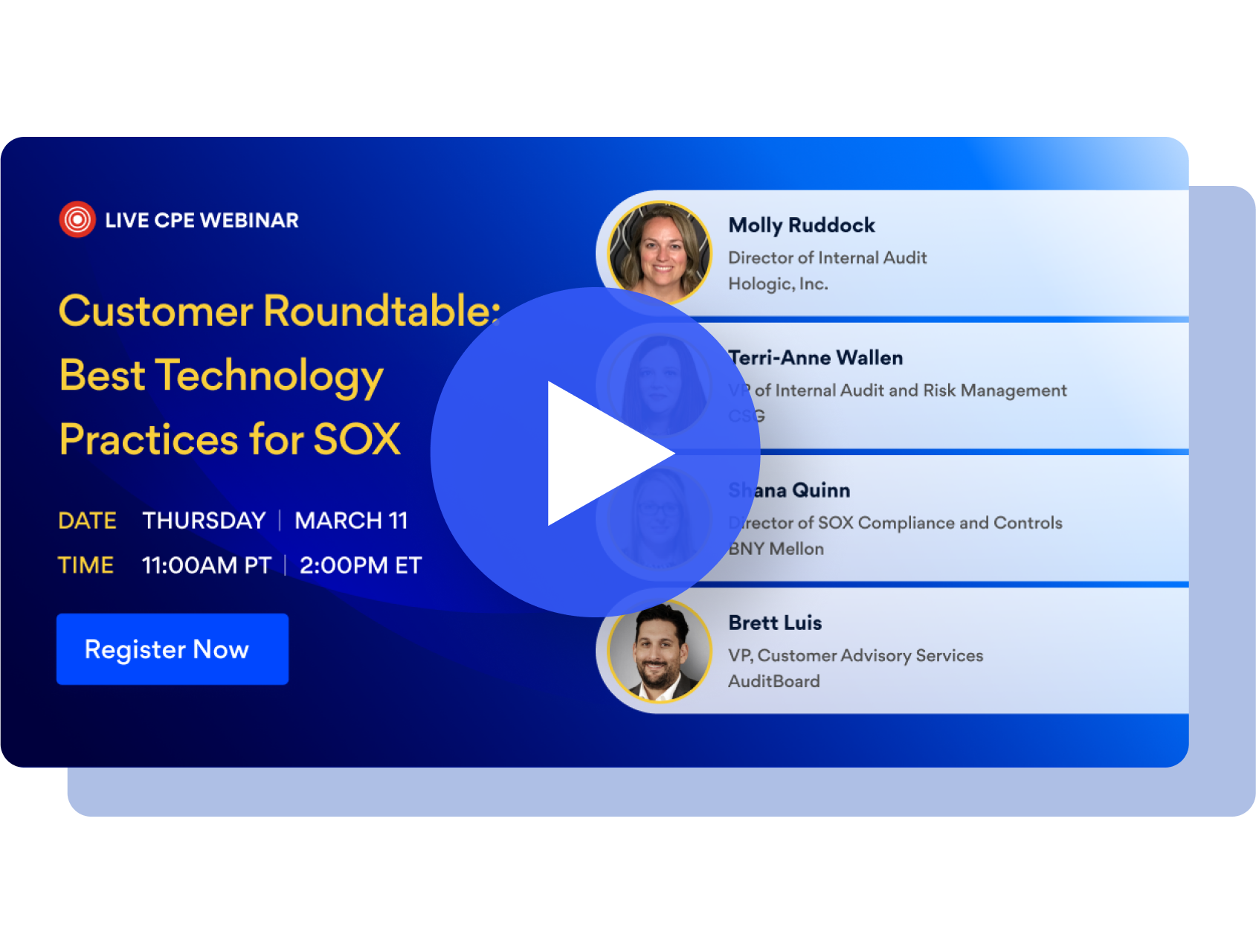 Customer Roundtable: Best Technology Practices for SOX