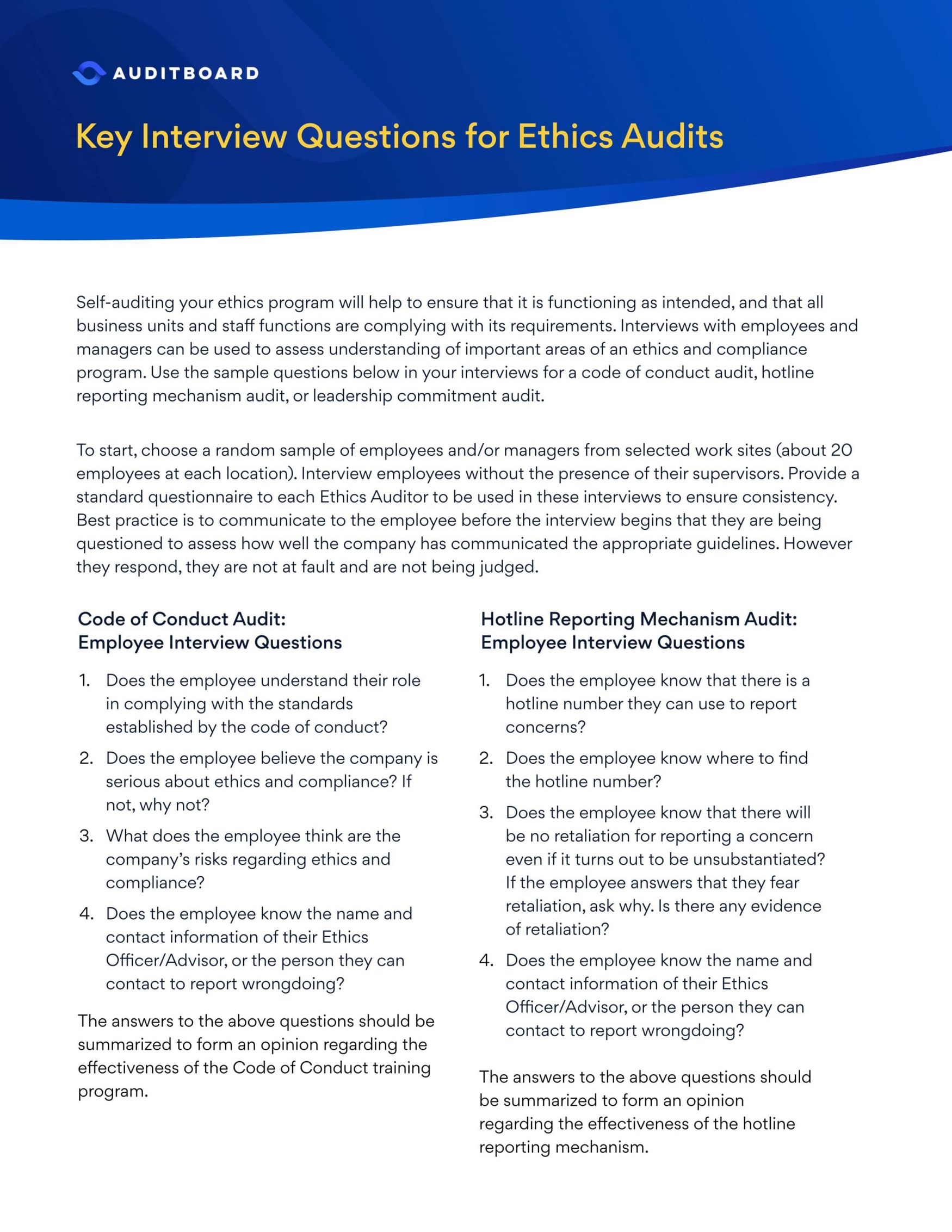 Ethics Audit: 9 Steps to Audit and Monitor an Ethical Culture