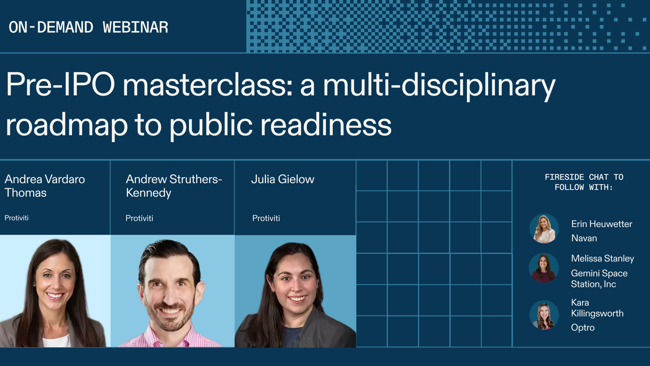 Pre-IPO masterclass: A multi-disciplinary roadmap to public readiness