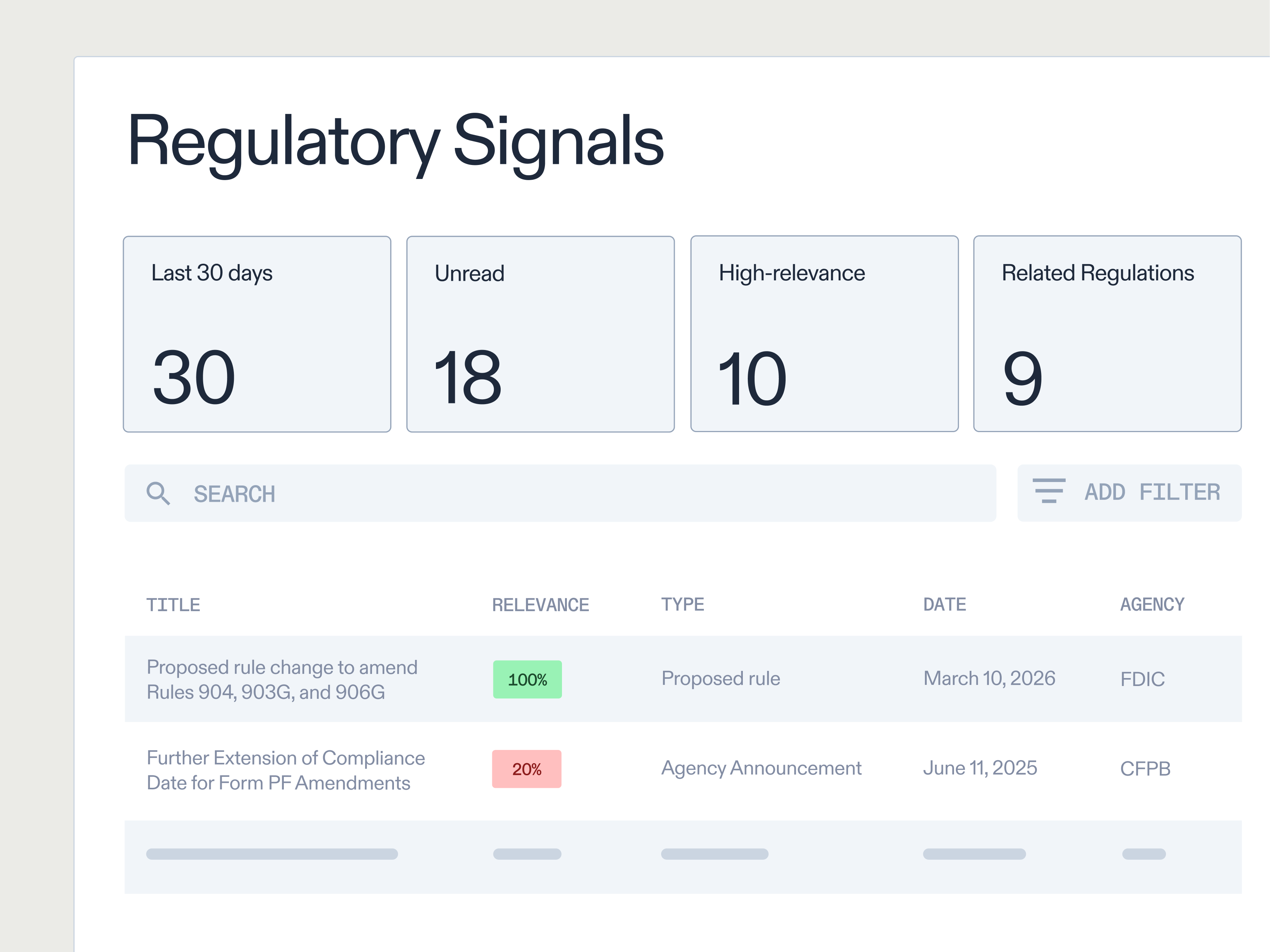 Horizon Scanning product abstract - screenshot