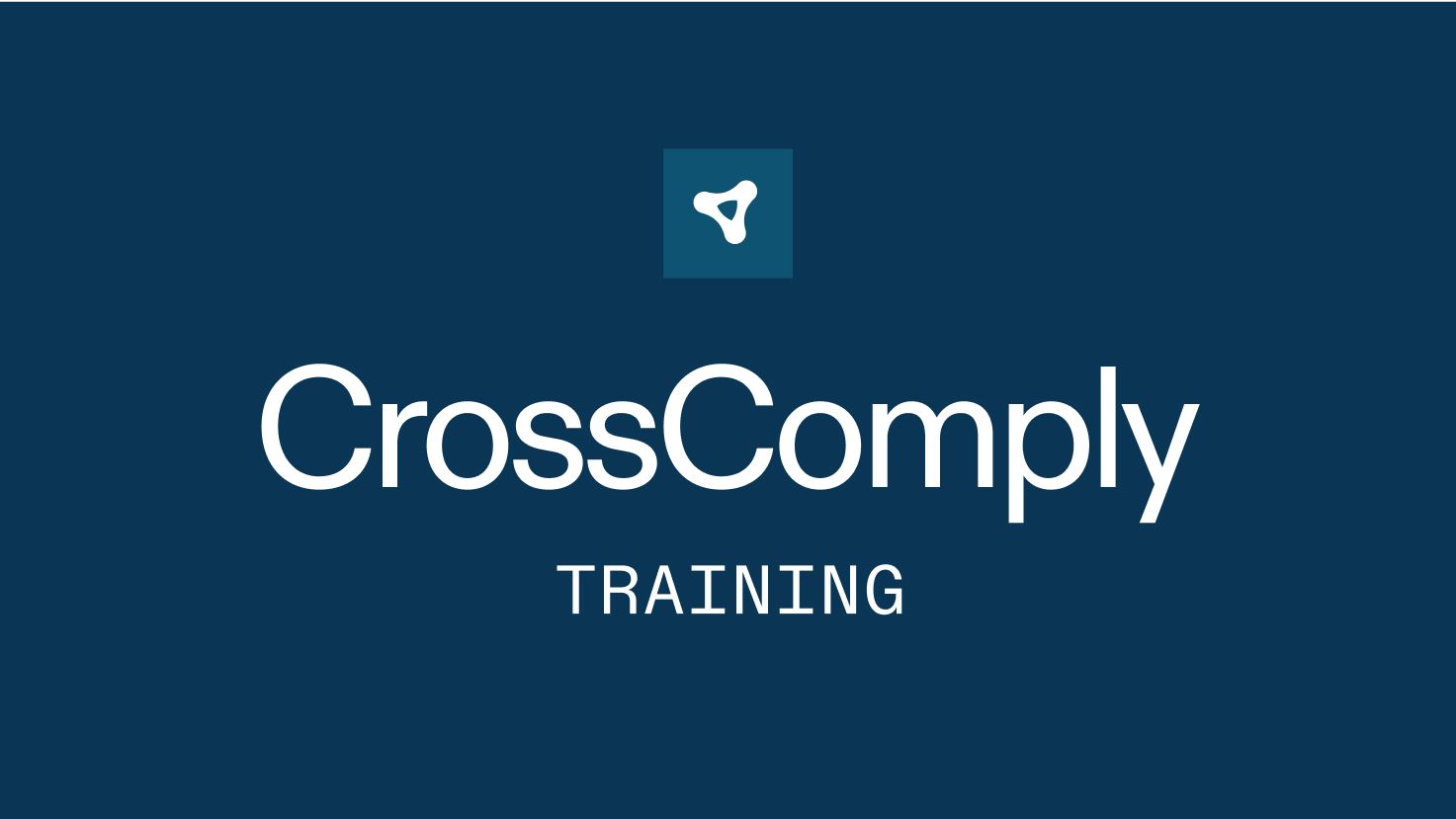 CrossComply training graphic