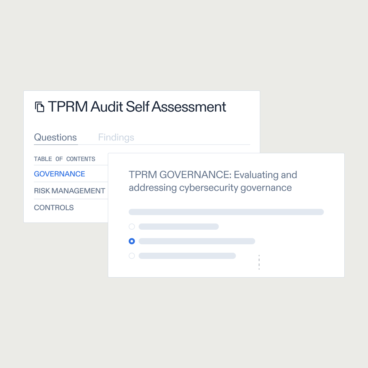 Audit self assessments capability aspect and the three sections within - governance, risk management and controls