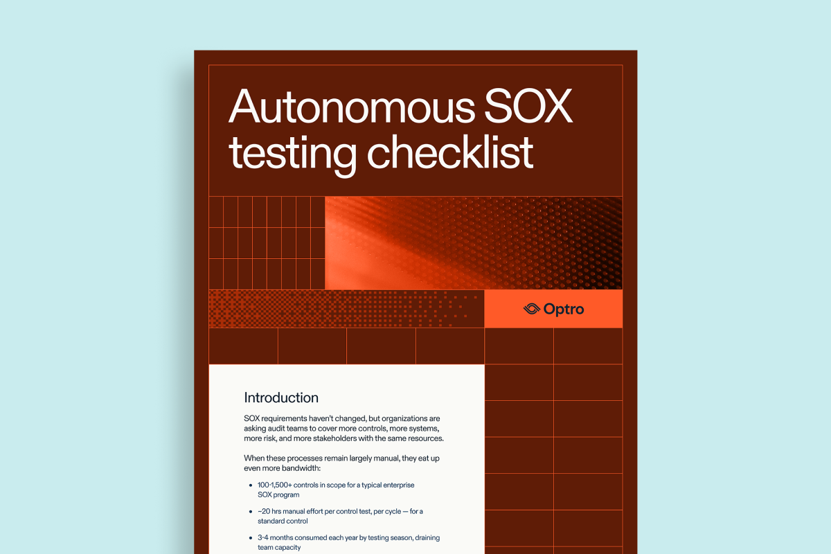 autonomous SOX testing checklist cover