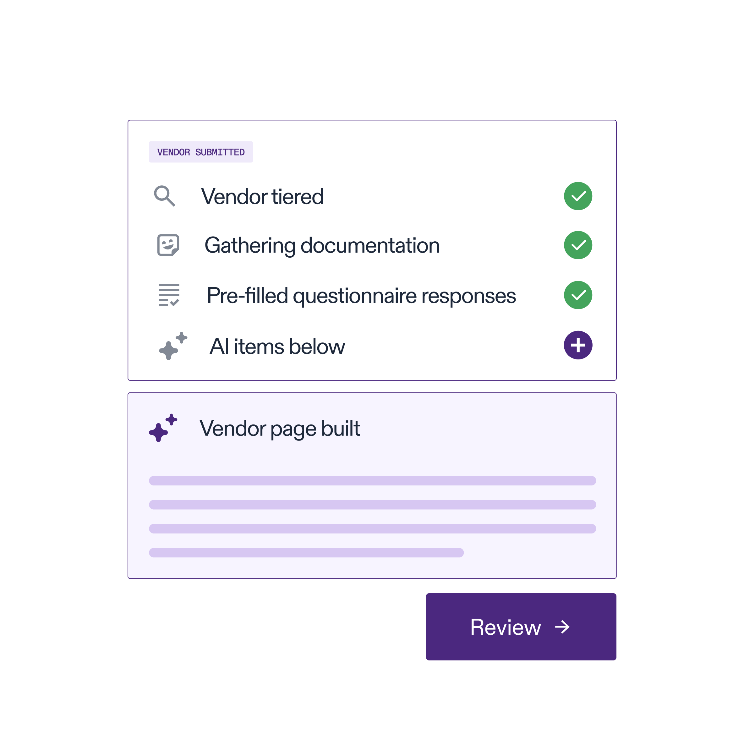 Automate vendor assessments