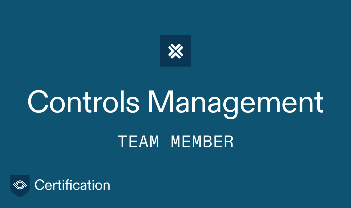 Controls Management team member certification graphic