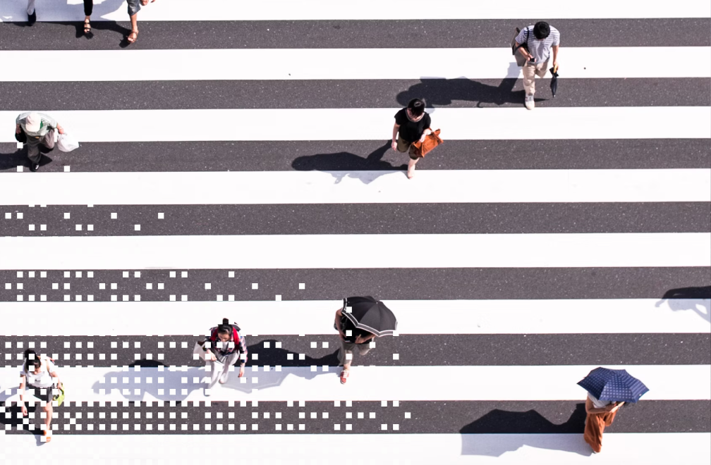 image of people in crosswalk