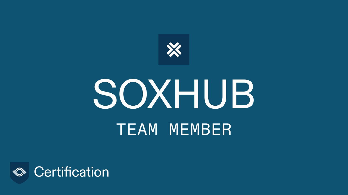 SOXHUB team member certification graphic
