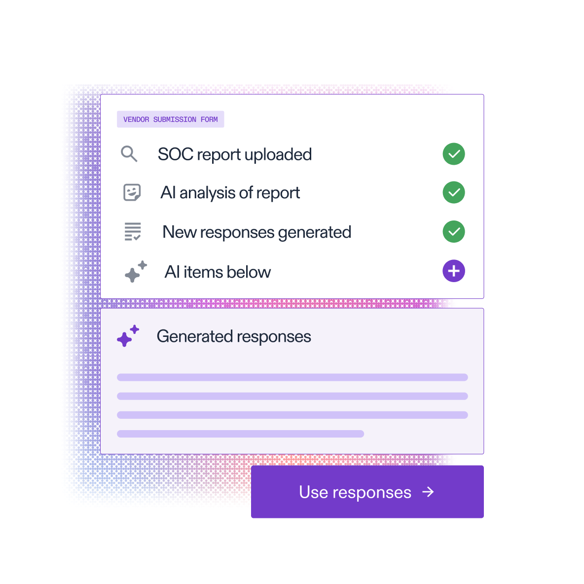 AuditBoard AI automatically inputing data from vendor submission form