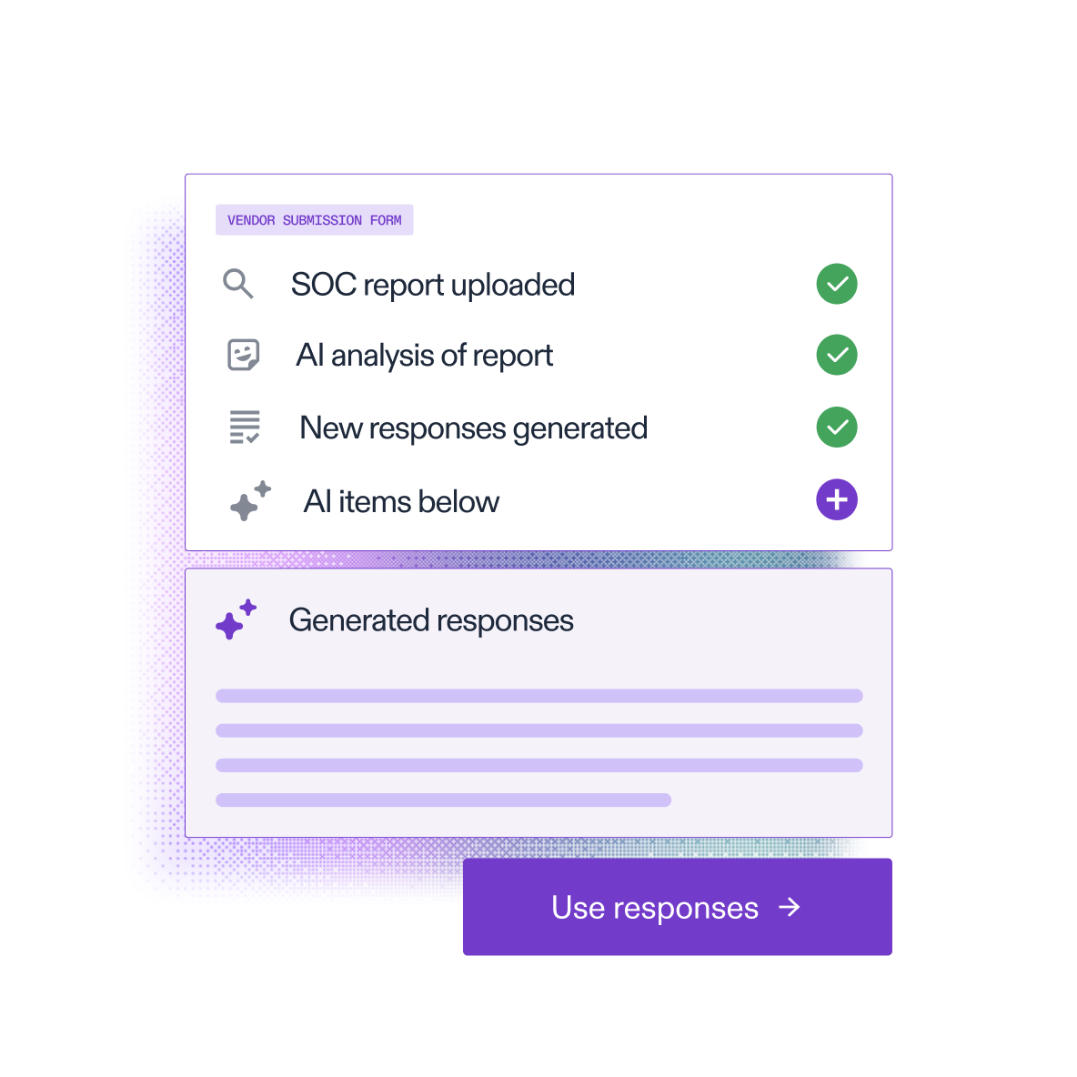 AuditBoard AI automatically inputing data from vendor submission form