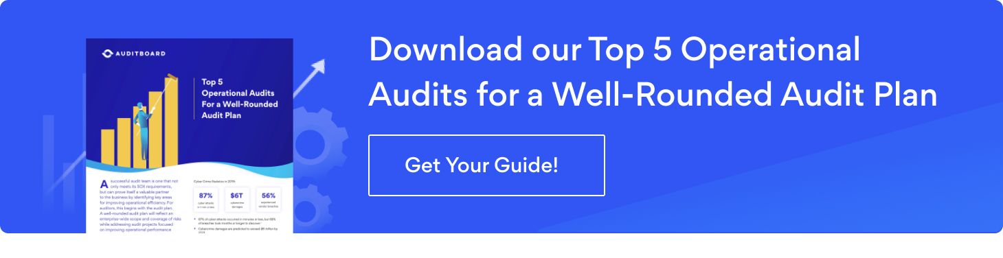 Banner image of our free Top 5 Operational Audits for a Well-Rounded Audit Plan guide.