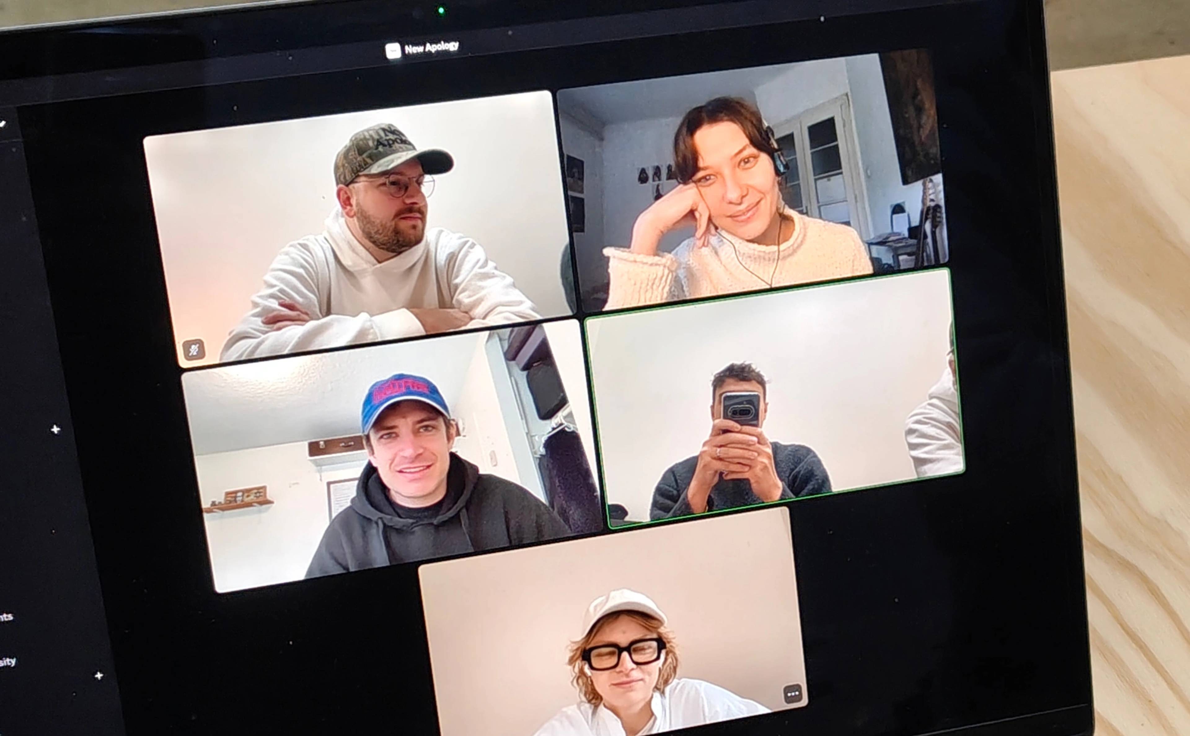 Design team: Bryce, Dalma, Jonathan, Lyman, and Stasia