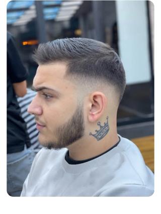 A fresh skin fade and line-up at Bismillah Barbers