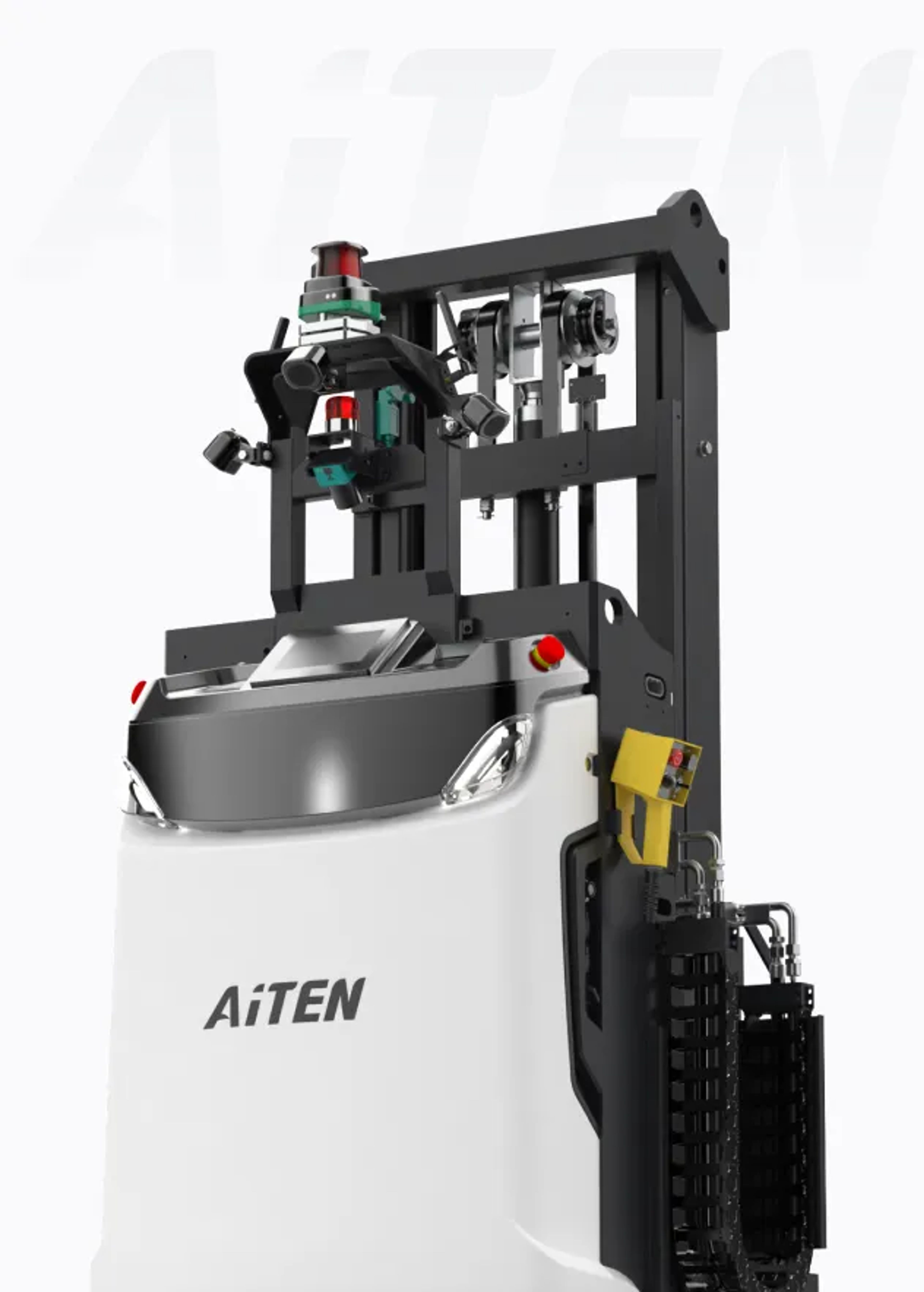 AiTEN autonomous forklift with AI-powered navigation.