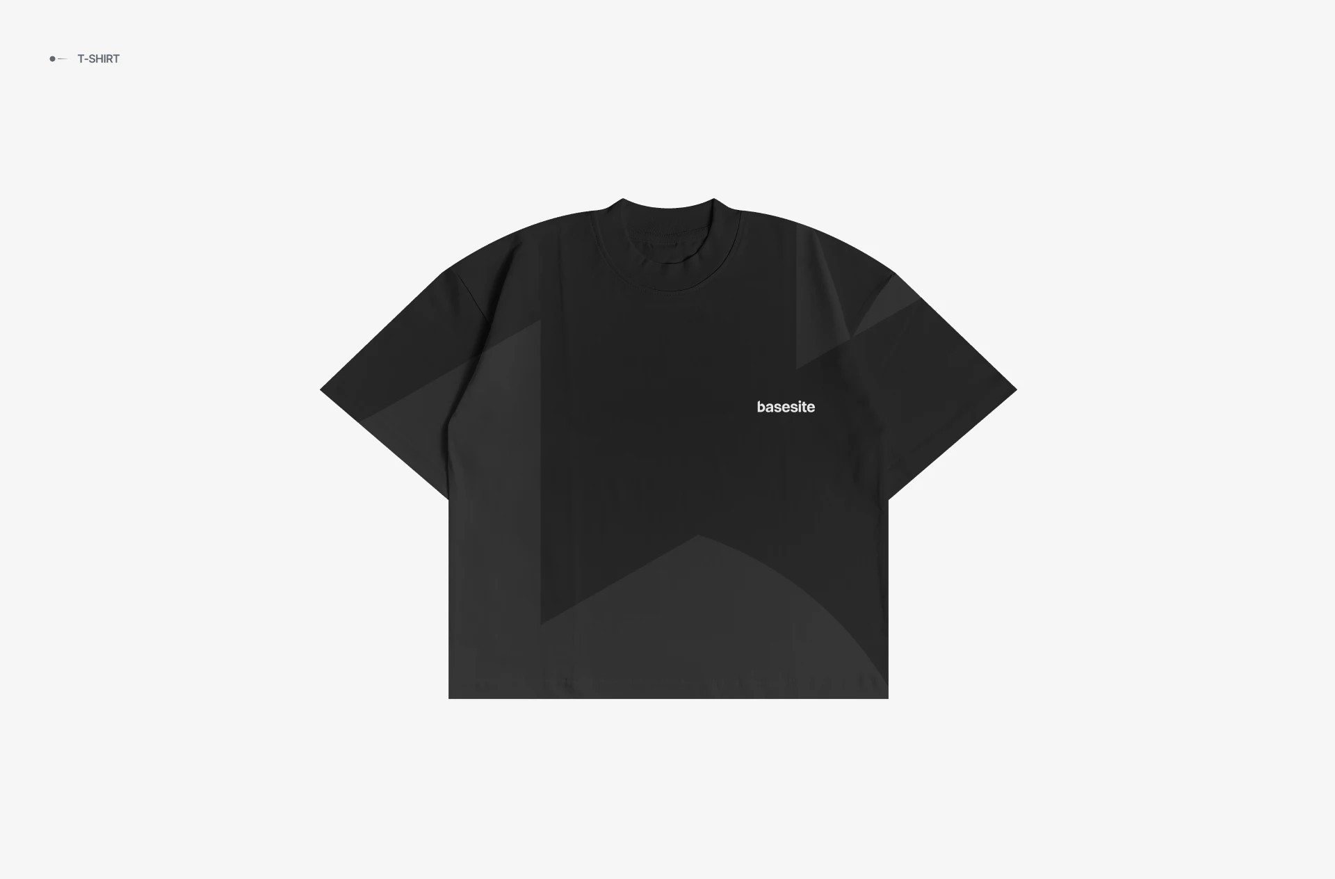 Black Basesite branded T-shirt with chest wordmark