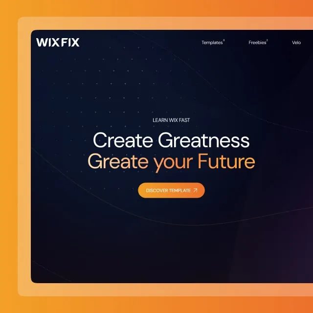 Landing page design composition.