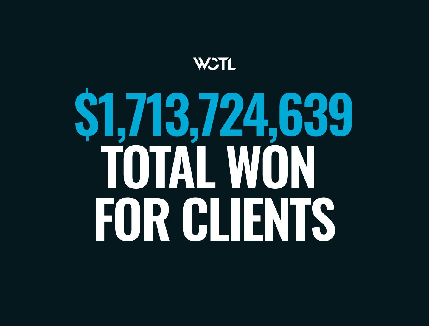 West Coast Trial Lawyers headline metric ($1.7B Total Won) — results-driven SEO tune-up for live Webflow sites.