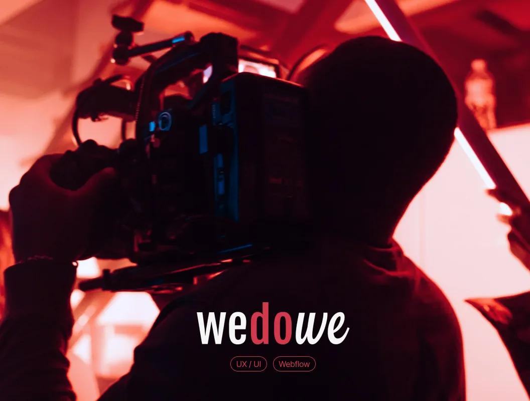 Creative studio filming video production, specializing in UX/UI and Webflow design services.