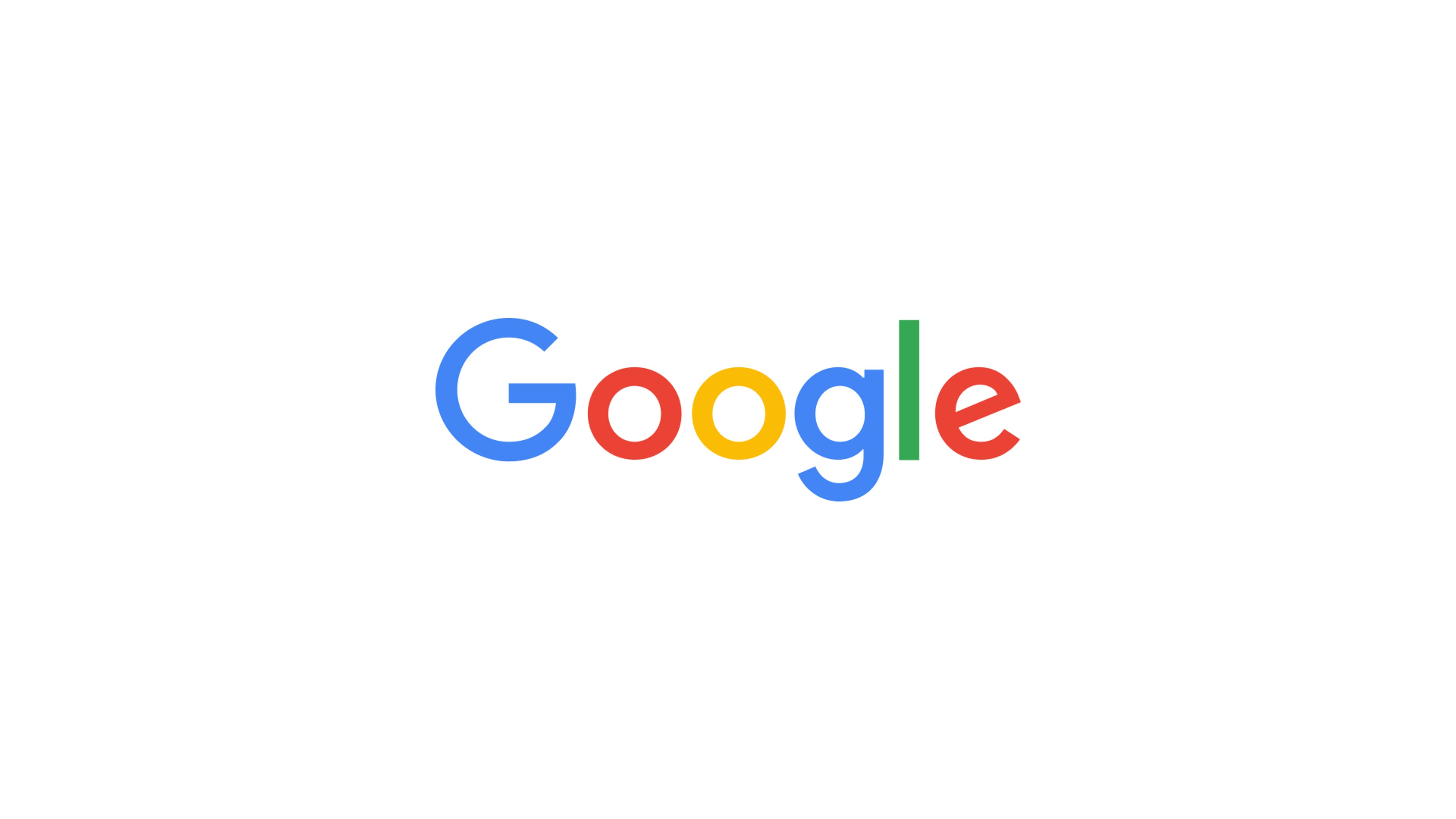 Google logo with blue, red, yellow and green letters