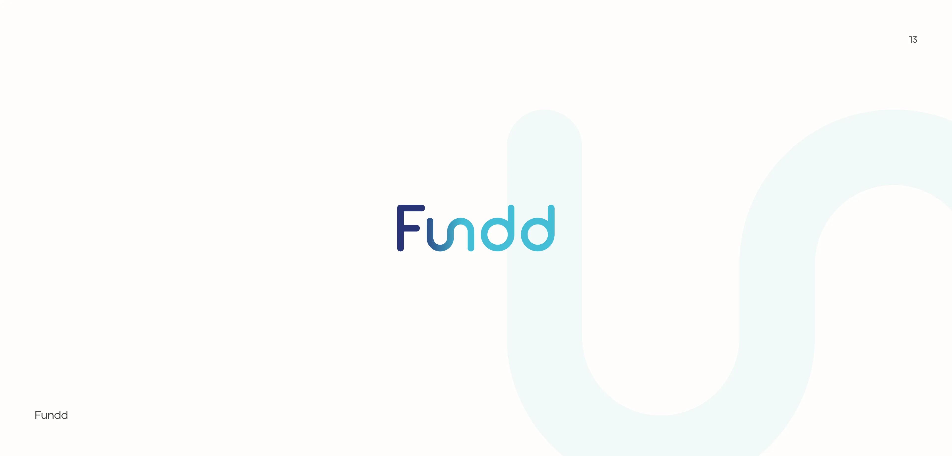 Fundd logo: wordmark with a navy-to-cyan gradient