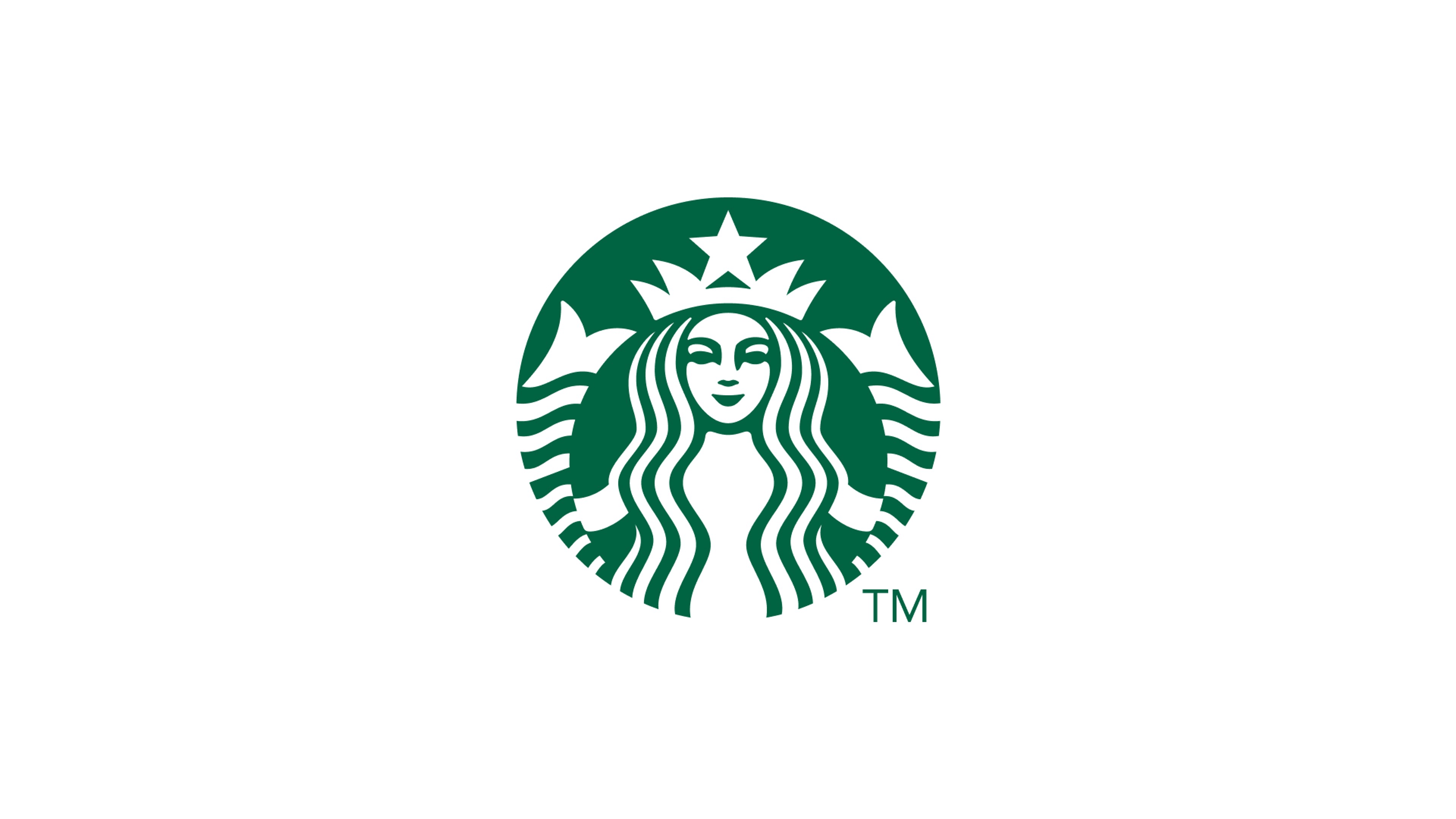 Starbucks logo: the green twin-tailed siren in a circle