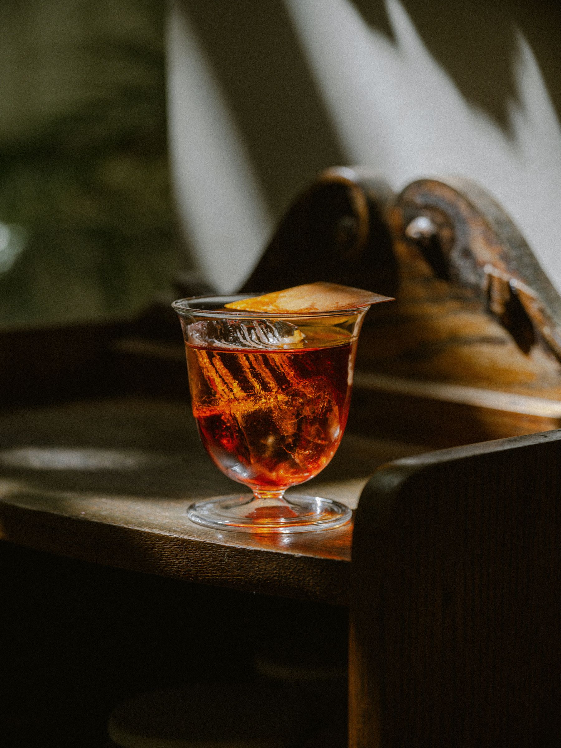 Rosetta Acqua Glass used for a bespoke cocktail