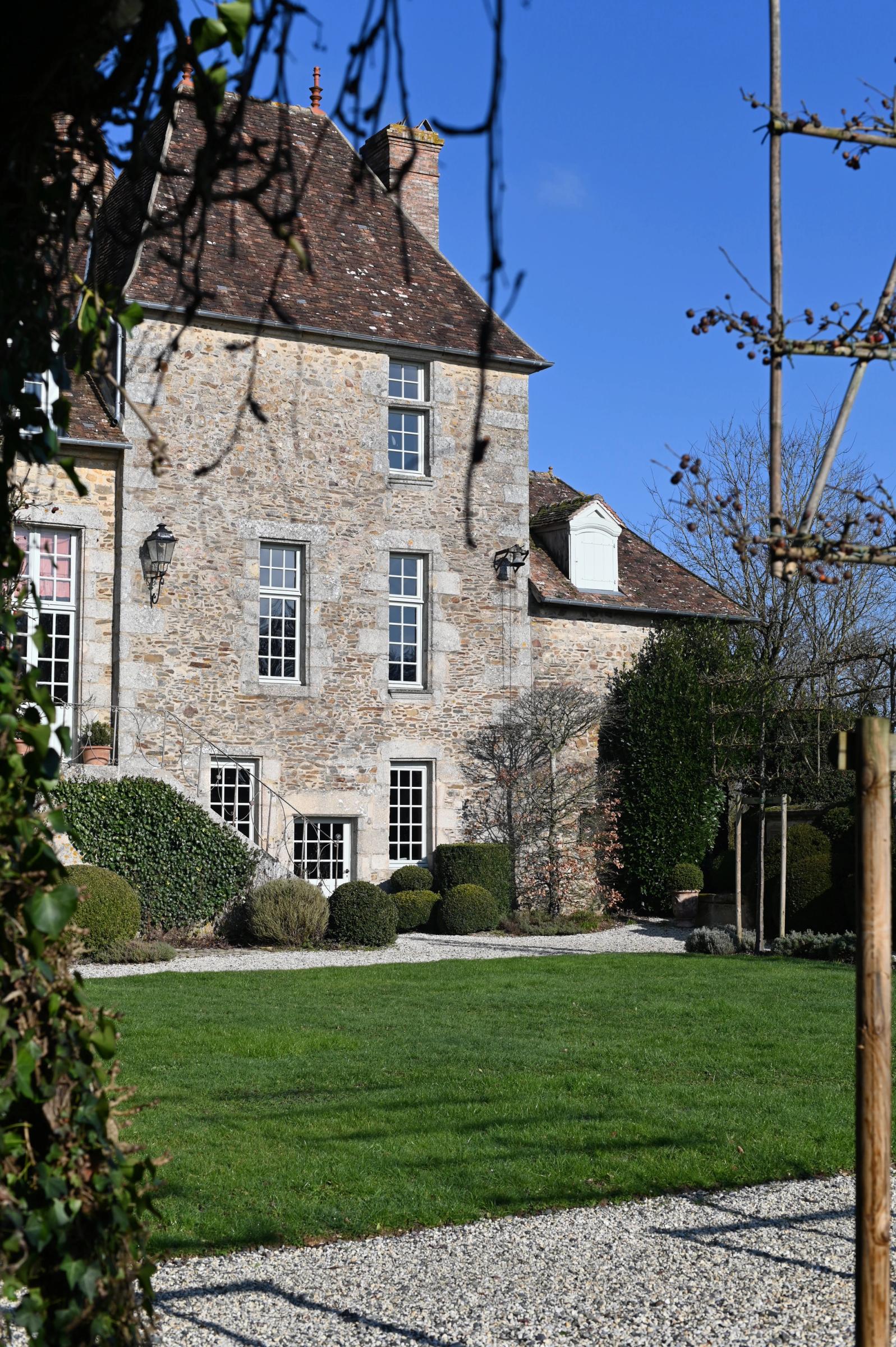 the chateau from the front entrance