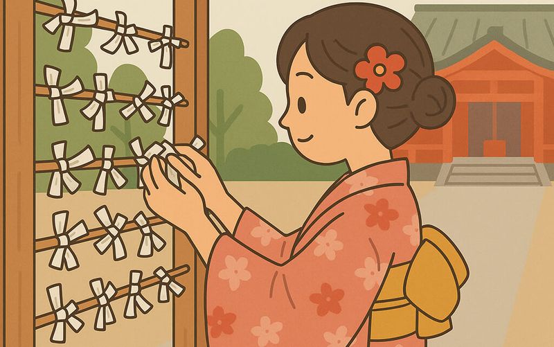 おみくじ を 引く