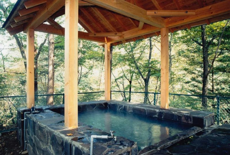 An outdoor bath