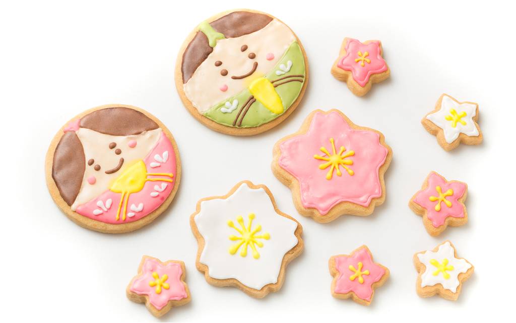 Cute Hinamatsuri festival cookies