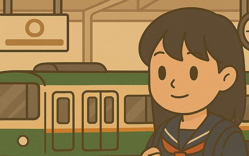 電車 で 通学
