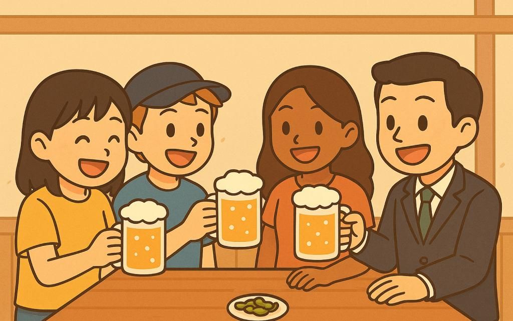 🍻 アレックス と ミナ の インターナショナル のみかい！