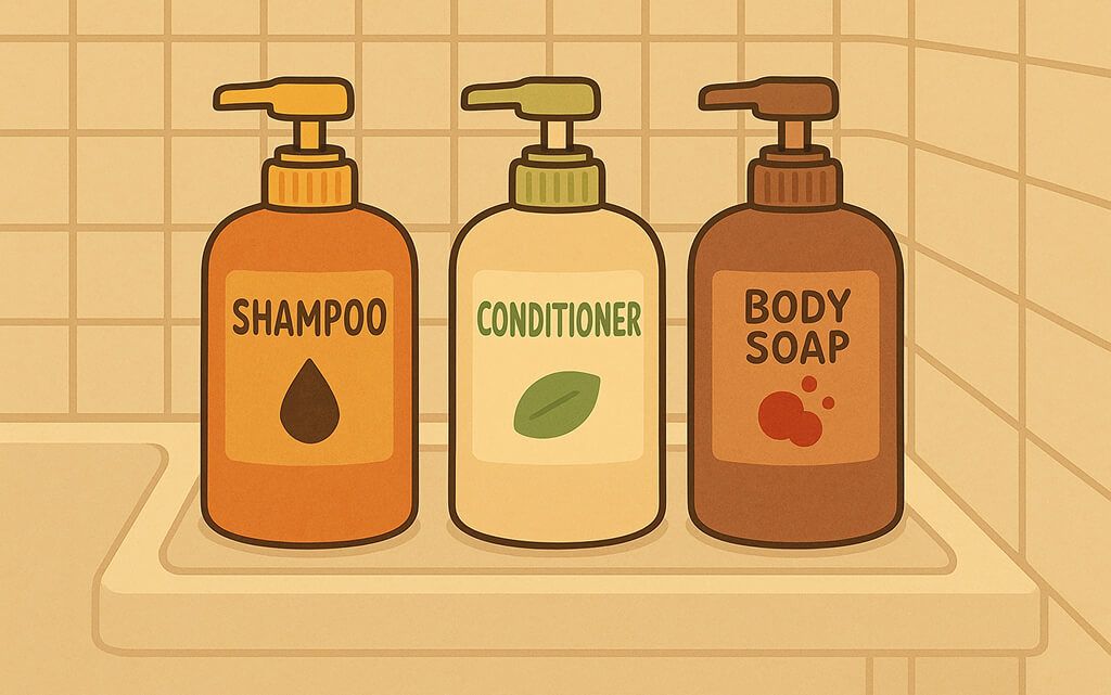 🚿 シャワー を あびます Taking a Shower