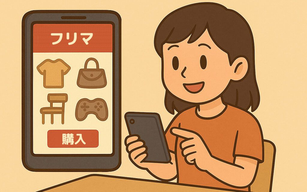 フリマアプリ で 買い物
