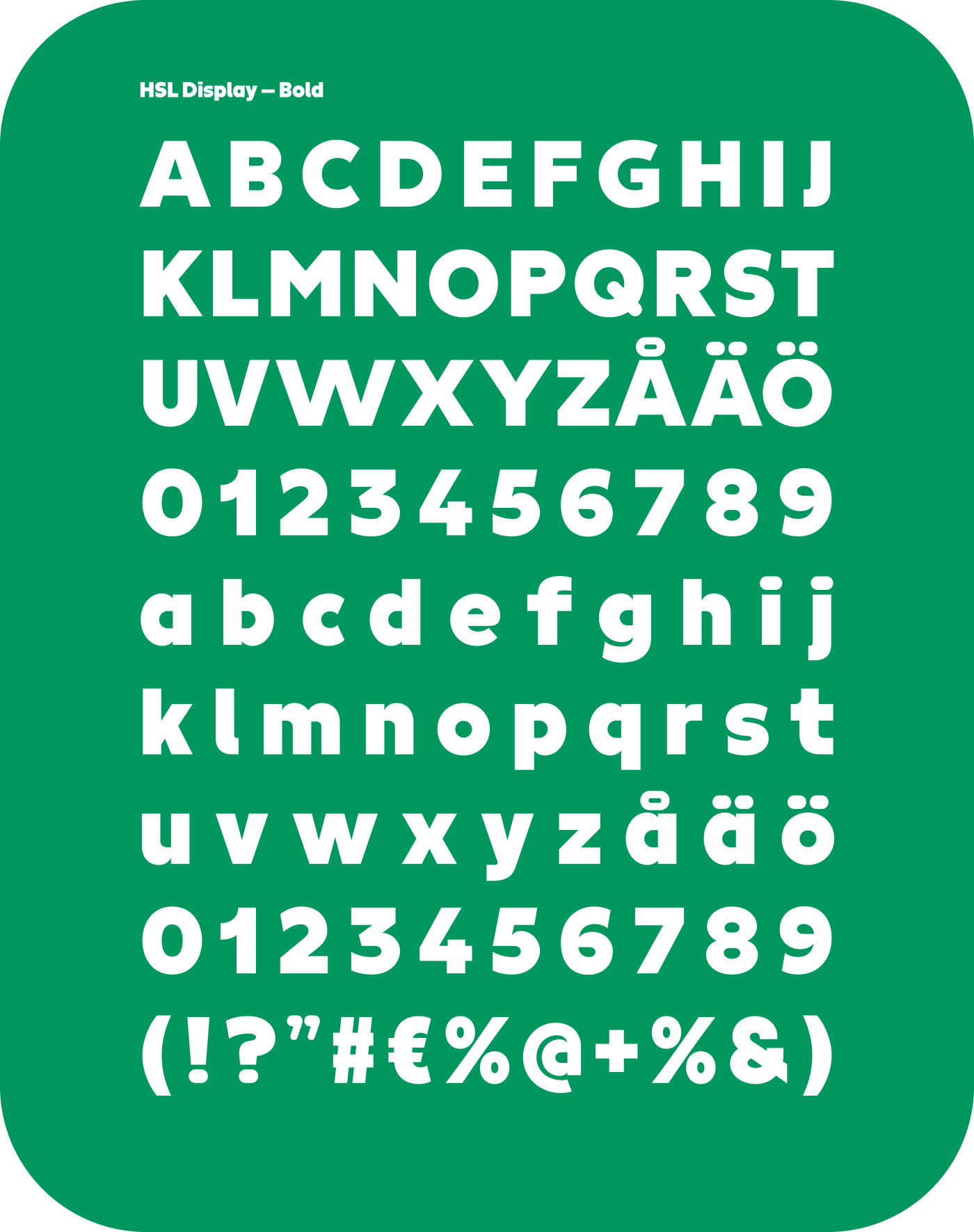 HSL — typeface