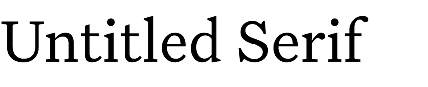 Untitled Serif