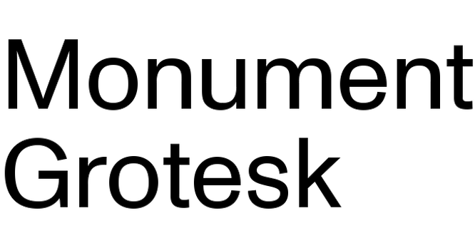 ABC Monument Grotesk