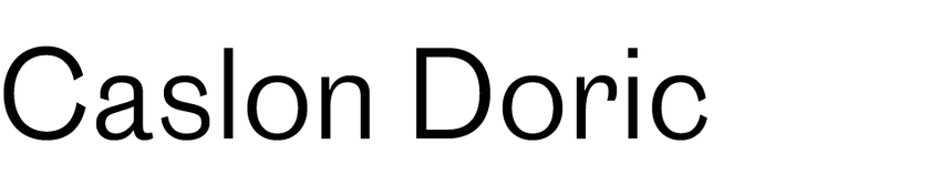 Caslon Doric