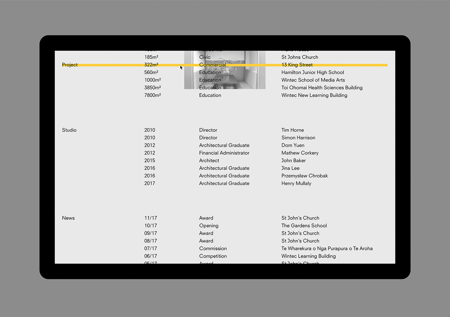 MOAA Architects — Application