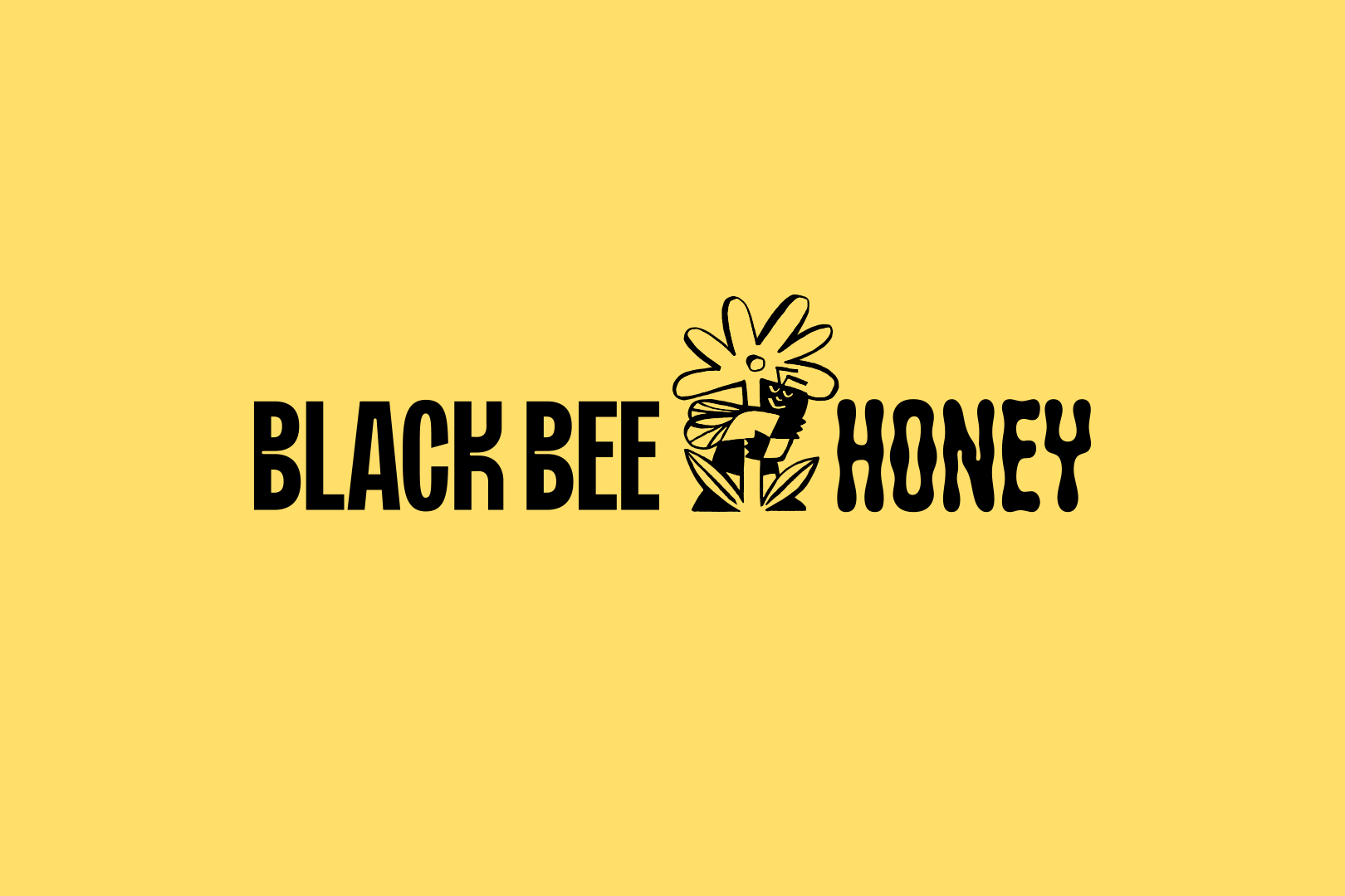 Black Bee Honey — Logo