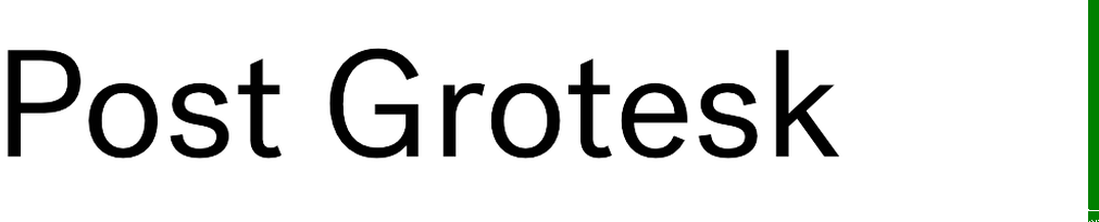 Post Grotesk
