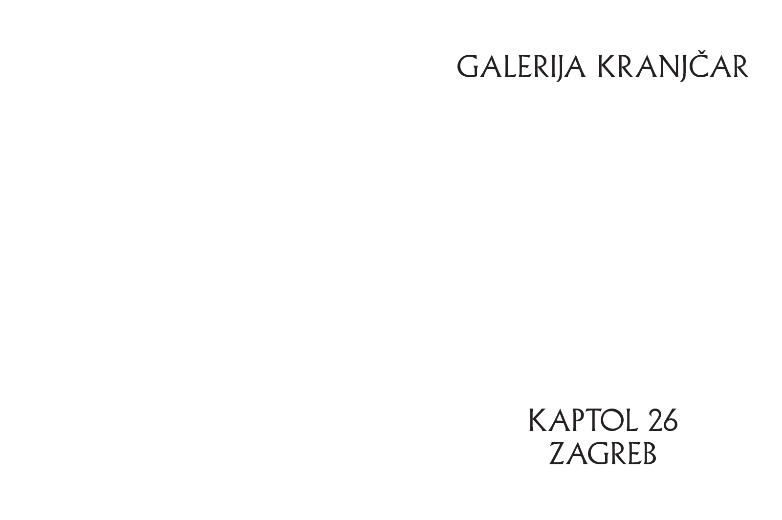 Galerija Kranjčar — Application