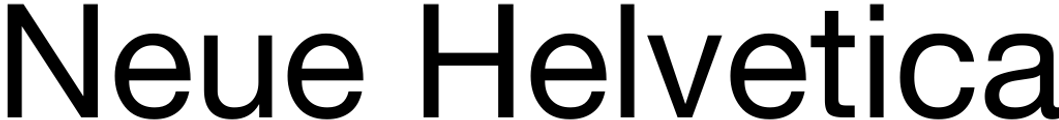 Neue Helvetica