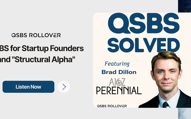 New Podcast: QSBS for Startup Founders and "Structural Alpha"